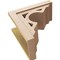 Ekena Millwork 12"W x 24"D x 24"H Classic Sheridan Rough Cedar Woodgrain TimberThane Corbel, Primed Tan CORUR12X24X24SHERCPR - alternate 3